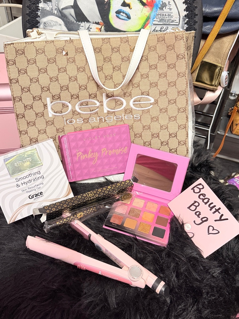 BEAUTY BAG! BNWT BEBE Tote and Beauty Retails for over $300!